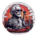 ai generator t hirt design Round Glass Fridge Magnet (4 pack)