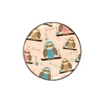 Seamless Pattern Owls Dream Cute Style Pajama Fabric Hat Clip Ball Marker