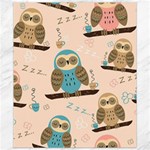 Seamless Pattern Owls Dream Cute Style Pajama Fabric Canvas 8  x 10 
