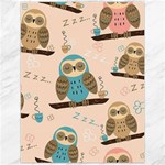 Seamless Pattern Owls Dream Cute Style Pajama Fabric Canvas 12  x 16 