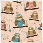 Seamless Pattern Owls Dream Cute Style Pajama Fabric Canvas 16  x 16 