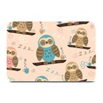 Seamless Pattern Owls Dream Cute Style Pajama Fabric Plate Mats
