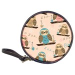 Seamless Pattern Owls Dream Cute Style Pajama Fabric Classic 20-CD Wallets