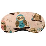 Seamless Pattern Owls Dream Cute Style Pajama Fabric Sleep Mask