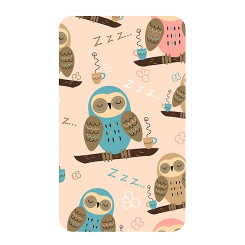 Seamless Pattern Owls Dream Cute Style Pajama Fabric Memory Card Reader (Rectangular) from ArtsNow.com Front