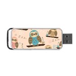 Seamless Pattern Owls Dream Cute Style Pajama Fabric Portable USB Flash (One Side)