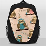 Seamless Pattern Owls Dream Cute Style Pajama Fabric Backpack Bag