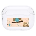 Seamless Pattern Owls Dream Cute Style Pajama Fabric Hard PC AirPods Pro Case