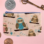 Seamless Pattern Owls Dream Cute Style Pajama Fabric Large Coin Purse