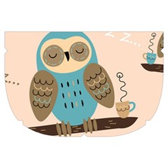 Seamless Pattern Owls Dream Cute Style Pajama Fabric Make Up Case (Small) from ArtsNow.com Side Left