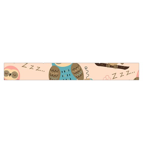 Seamless Pattern Owls Dream Cute Style Pajama Fabric Make Up Case (Small) from ArtsNow.com Zipper Tape Front