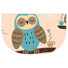 Seamless Pattern Owls Dream Cute Style Pajama Fabric Make Up Case (Medium) from ArtsNow.com Side Right