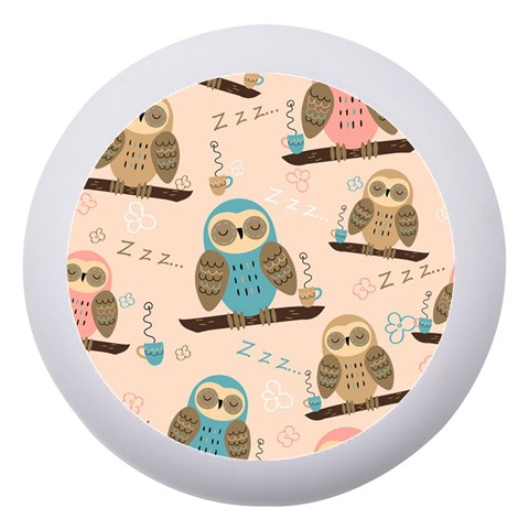 Seamless Pattern Owls Dream Cute Style Pajama Fabric Dento Box with Mirror from ArtsNow.com Front