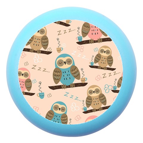 Seamless Pattern Owls Dream Cute Style Pajama Fabric Dento Box with Mirror from ArtsNow.com Front