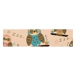 Seamless Pattern Owls Dream Cute Style Pajama Fabric Banner and Sign 4  x 1 
