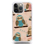 Seamless Pattern Owls Dream Cute Style Pajama Fabric iPhone 13 Pro TPU UV Print Case