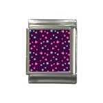 Colorful Stars Hearts Seamless Vector Pattern Italian Charm (13mm)