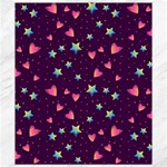 Colorful Stars Hearts Seamless Vector Pattern Canvas 8  x 10 