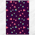 Colorful Stars Hearts Seamless Vector Pattern Canvas 12  x 18 