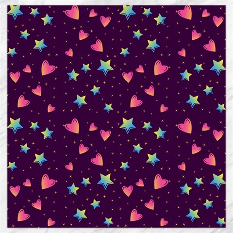 Colorful Stars Hearts Seamless Vector Pattern Canvas 20  x 20  from ArtsNow.com 19 x19.27  Canvas - 1