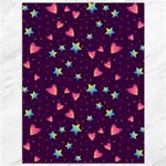 Colorful Stars Hearts Seamless Vector Pattern Canvas 36  x 48 