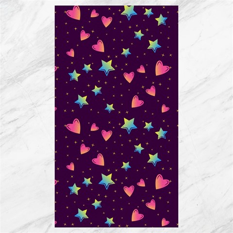 Colorful Stars Hearts Seamless Vector Pattern Canvas 40  x 72  from ArtsNow.com 39.28 x69.23  Canvas - 1