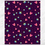 Colorful Stars Hearts Seamless Vector Pattern Canvas 11  x 14 