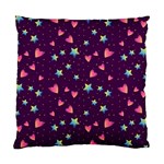 Colorful Stars Hearts Seamless Vector Pattern Standard Cushion Case (Two Sides)