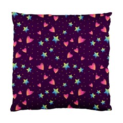 Colorful Stars Hearts Seamless Vector Pattern Standard Cushion Case (Two Sides) from ArtsNow.com Back