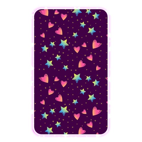Colorful Stars Hearts Seamless Vector Pattern Memory Card Reader (Rectangular) from ArtsNow.com Front