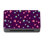 Colorful Stars Hearts Seamless Vector Pattern Memory Card Reader with CF