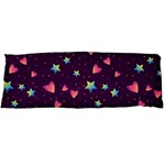Colorful Stars Hearts Seamless Vector Pattern Body Pillow Case (Dakimakura)