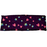 Colorful Stars Hearts Seamless Vector Pattern Body Pillow Case Dakimakura (Two Sides)