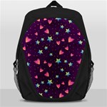 Colorful Stars Hearts Seamless Vector Pattern Backpack Bag