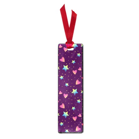 Colorful Stars Hearts Seamless Vector Pattern Small Book Marks from ArtsNow.com Front