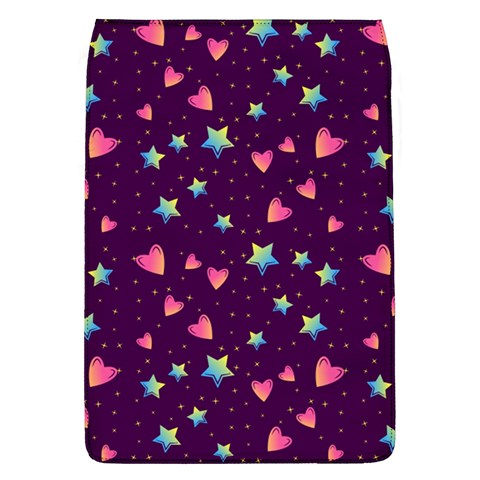 Colorful Stars Hearts Seamless Vector Pattern Removable Flap Cover (L) from ArtsNow.com Front