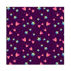 Colorful Stars Hearts Seamless Vector Pattern Duvet Cover Double Side (Full/ Double Size) from ArtsNow.com Front