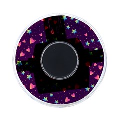 Colorful Stars Hearts Seamless Vector Pattern On Back