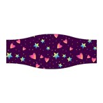 Colorful Stars Hearts Seamless Vector Pattern Stretchable Headband