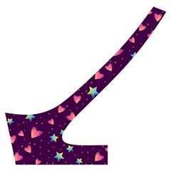 Colorful Stars Hearts Seamless Vector Pattern Cross Back Hipster Bikini Set from ArtsNow.com Back Left