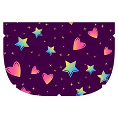 Colorful Stars Hearts Seamless Vector Pattern Make Up Case (Small) from ArtsNow.com Side Right
