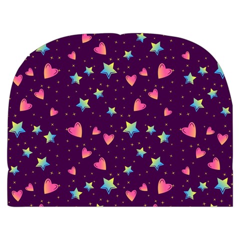 Colorful Stars Hearts Seamless Vector Pattern Make Up Case (Medium) from ArtsNow.com Front