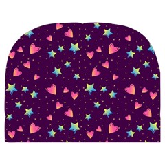 Colorful Stars Hearts Seamless Vector Pattern Make Up Case (Medium) from ArtsNow.com Back