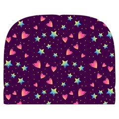 Colorful Stars Hearts Seamless Vector Pattern Make Up Case (Large) from ArtsNow.com Back