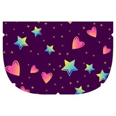 Colorful Stars Hearts Seamless Vector Pattern Make Up Case (Large) from ArtsNow.com Side Right