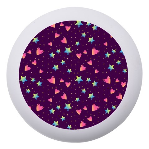 Colorful Stars Hearts Seamless Vector Pattern Dento Box with Mirror from ArtsNow.com Front