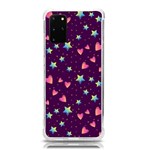 Colorful Stars Hearts Seamless Vector Pattern Samsung Galaxy S20Plus 6.7 Inch TPU UV Case