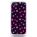 Colorful Stars Hearts Seamless Vector Pattern iPhone SE