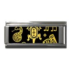 Mexican Culture Golden Tribal Icons Superlink Italian Charm (9mm)