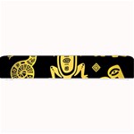 Mexican Culture Golden Tribal Icons Small Bar Mat